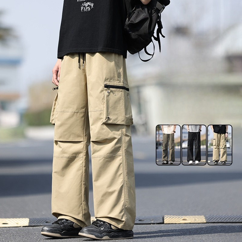 Fishing Kit Compact - Streetwear Men's Baggy Cargo Pants Summer