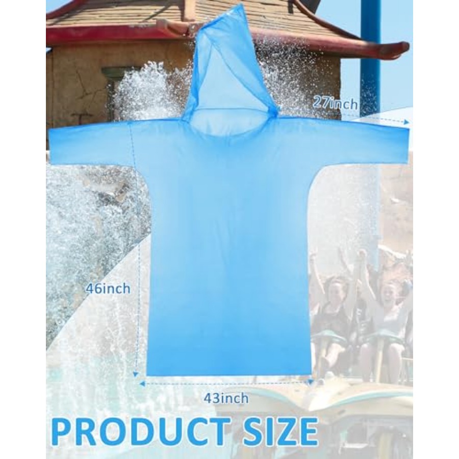 120 Pack Disposable Rain Ponch - Emergency Poncho Rain ulasan dan harga