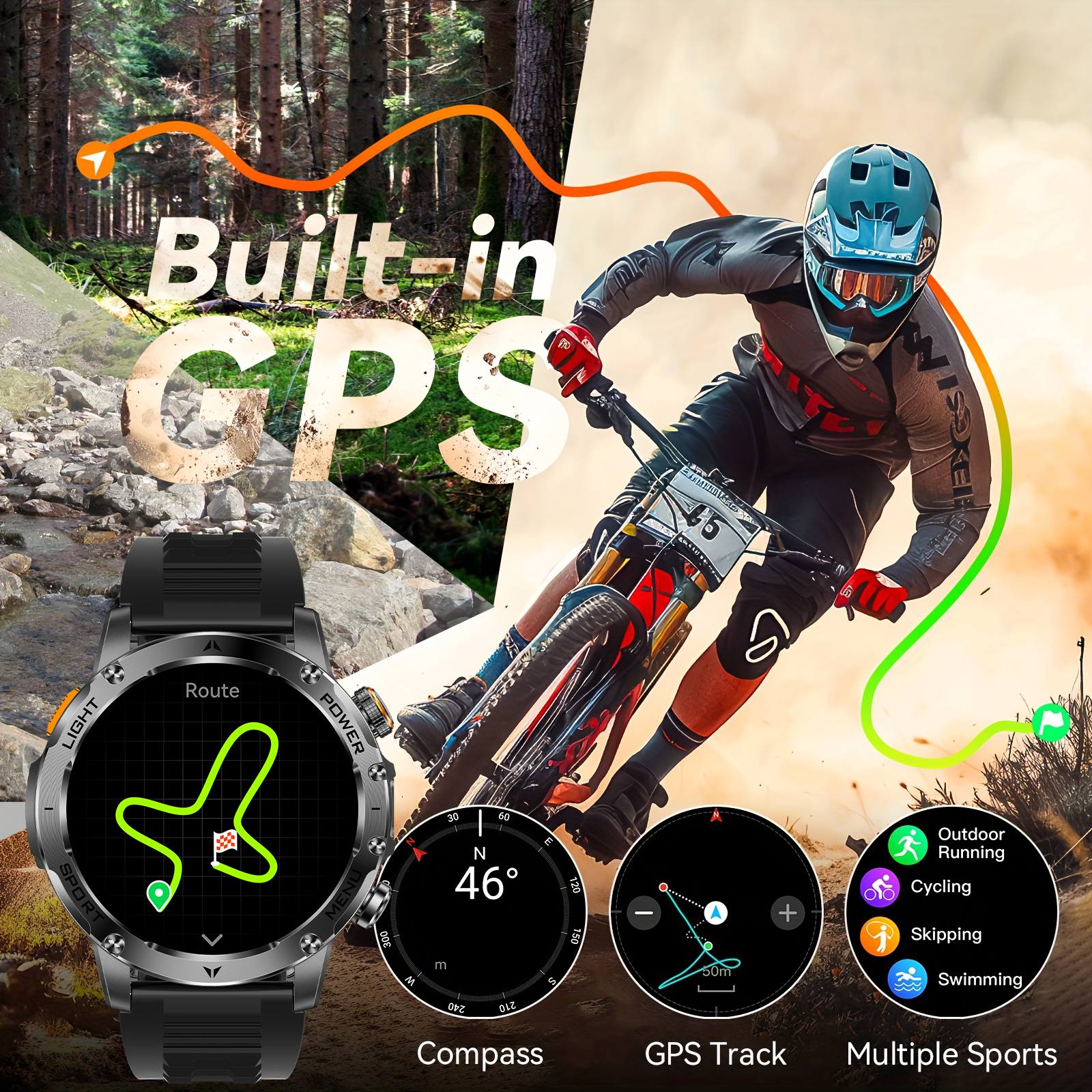 2025 New GPS Outdoor Sports Sm - Compass Lensatic ulasan dan harga