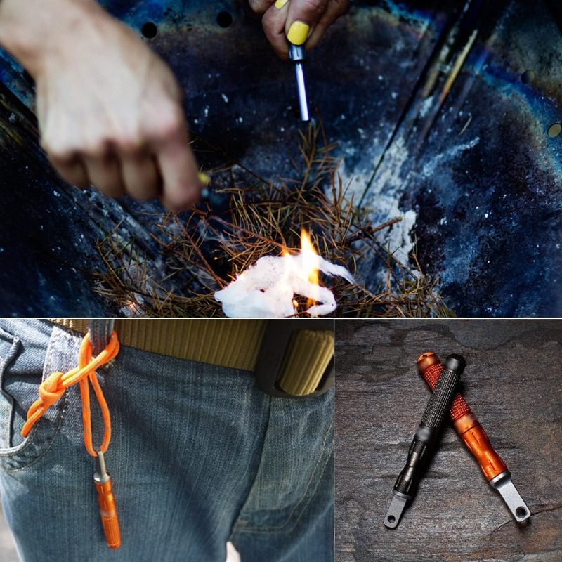 2PCS  Multifunctional Flint Wa - Magnesium Fire Starter ulasan dan harga