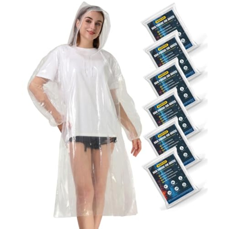 Disposable Rain Ponchos for Ad - Emergency Poncho Rain ulasan dan harga
