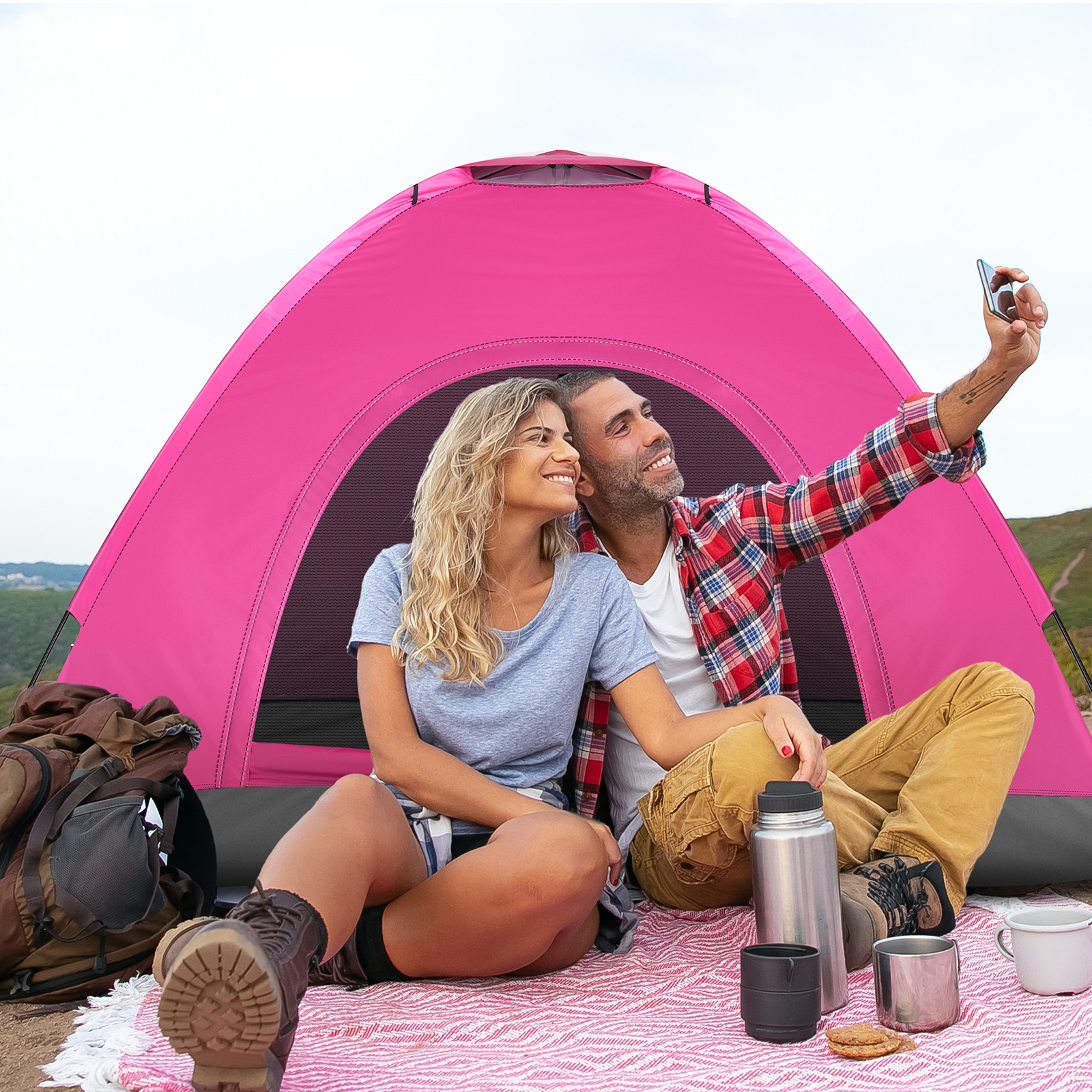 3 4 Person Camping Dome Tent W - Emergency Mylar Tent ulasan dan harga