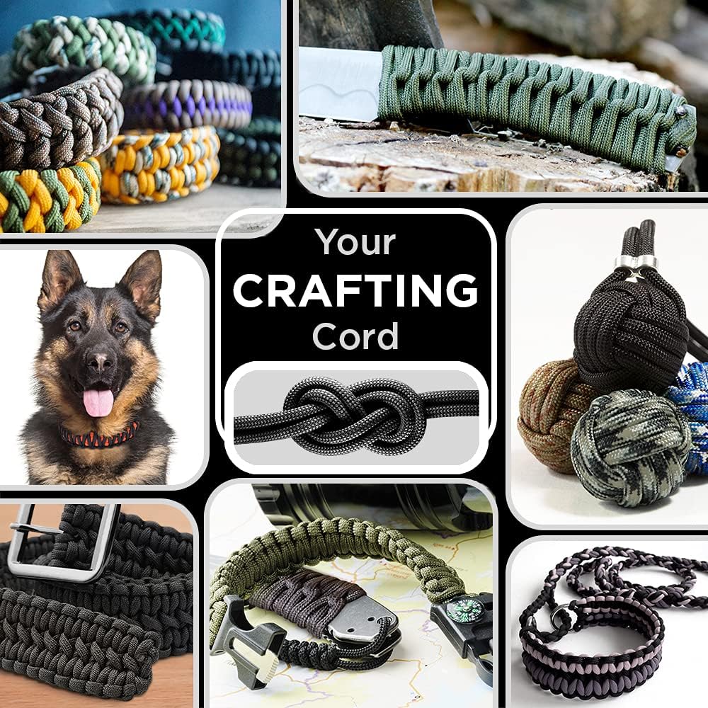 Paracord Type III 550 White 10 - Para Cord 1000Ft ulasan dan harga