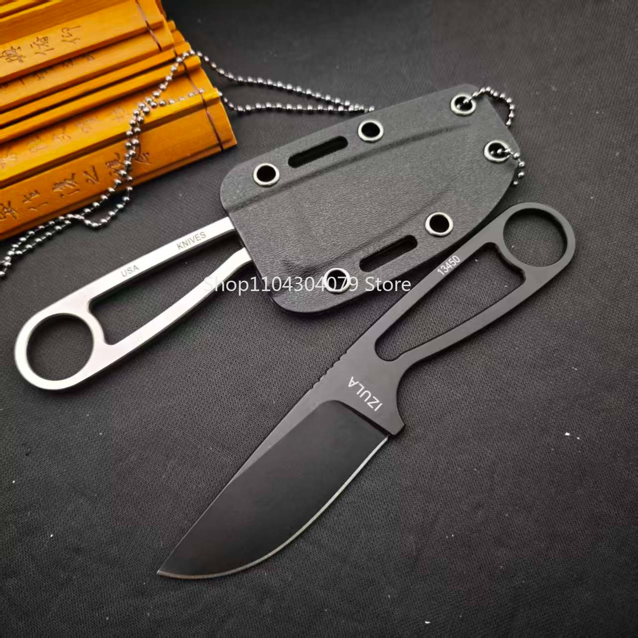 IZULA Stainless Steel Fixed Bl - Bushcraft Knife Fixed ulasan dan harga