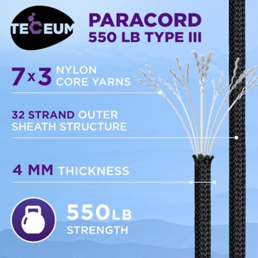 Reflective Paracord Rope 1000  - Para Cord 1000Ft ulasan dan harga
