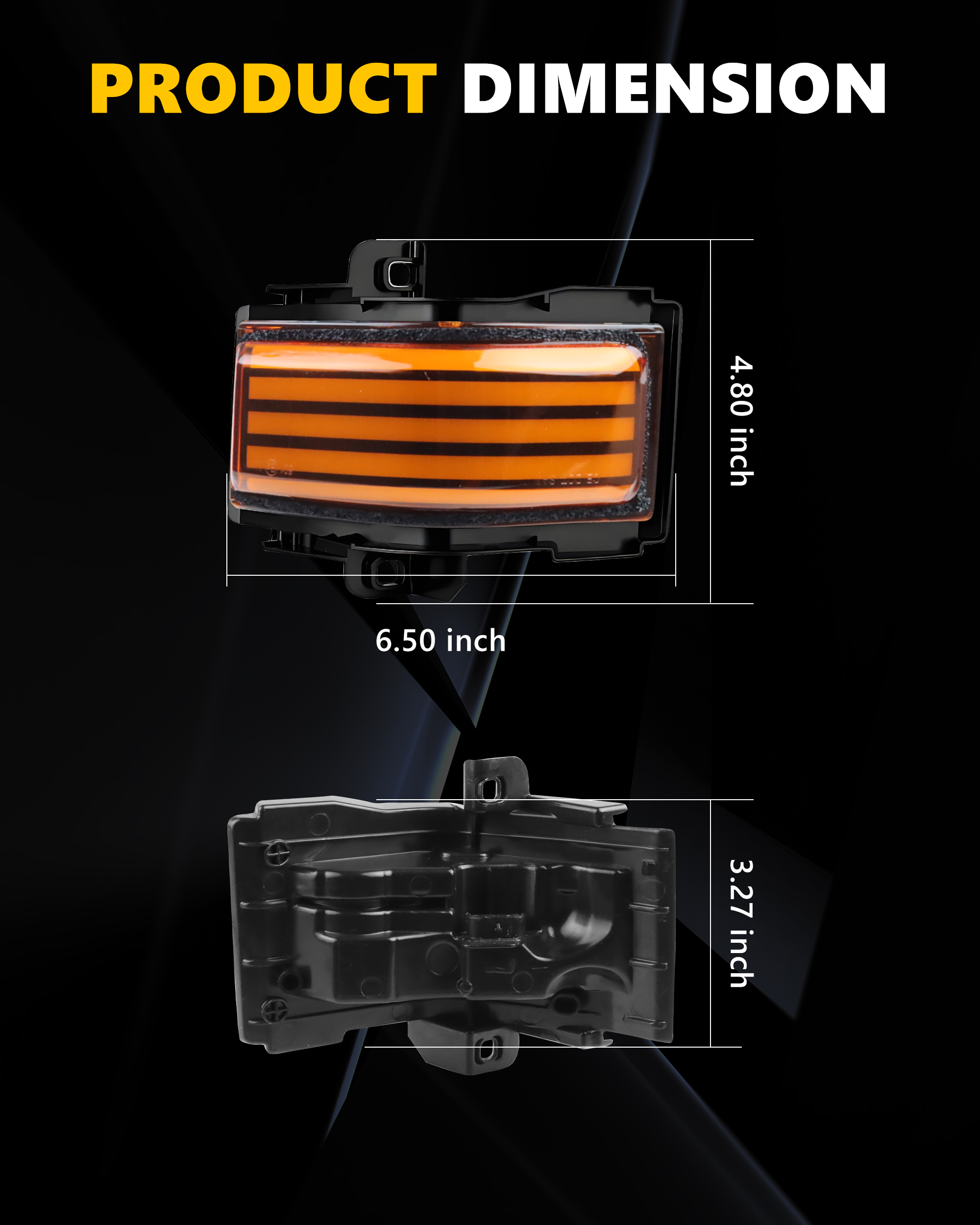 2Pcs Turn Signal Light Side Mi - Signal Panel Orange ulasan dan harga