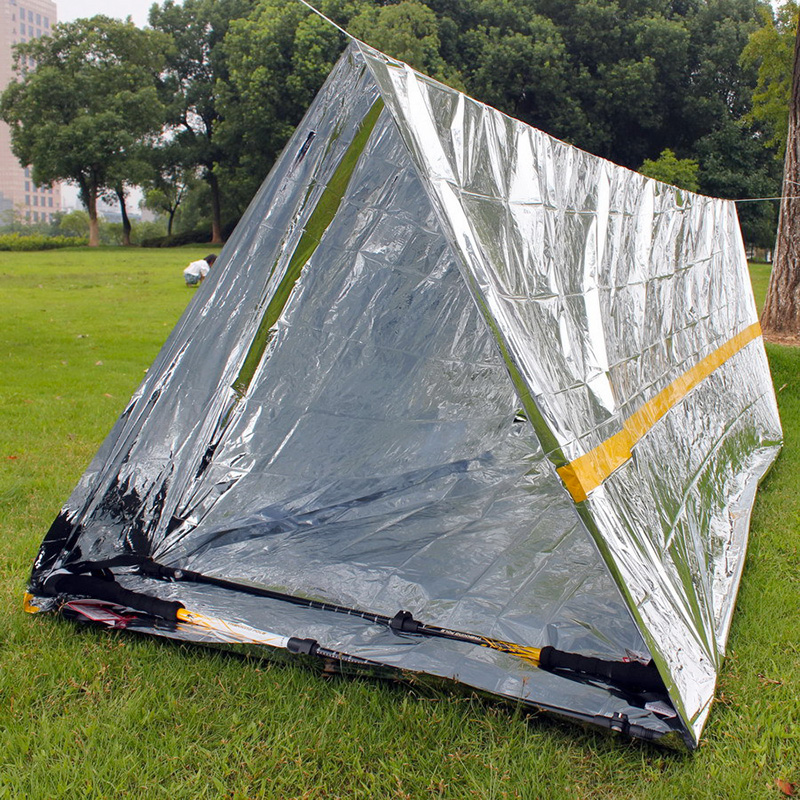 Lightweight Emergency Shelter  - Emergency Mylar Tent ulasan dan harga