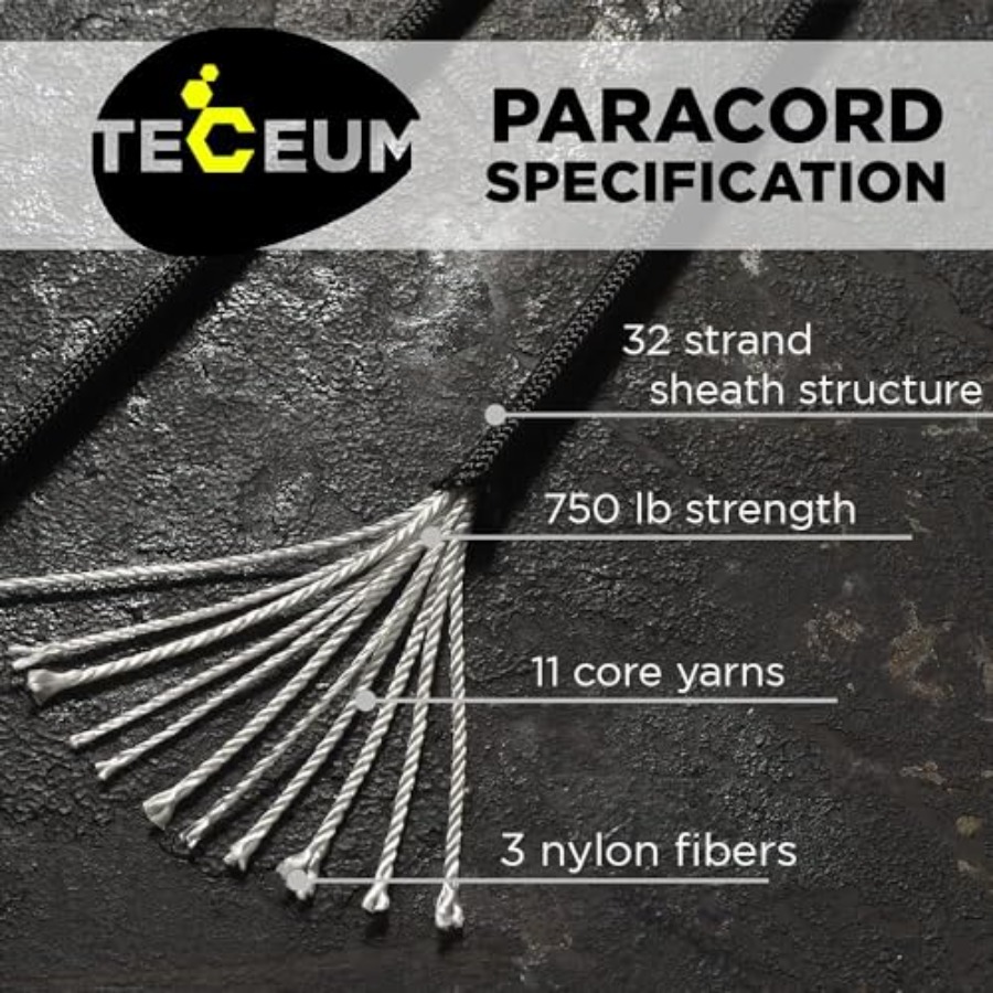 Paracord Rope 750 lb 1000ft/ 2 - Para Cord 1000Ft ulasan dan harga