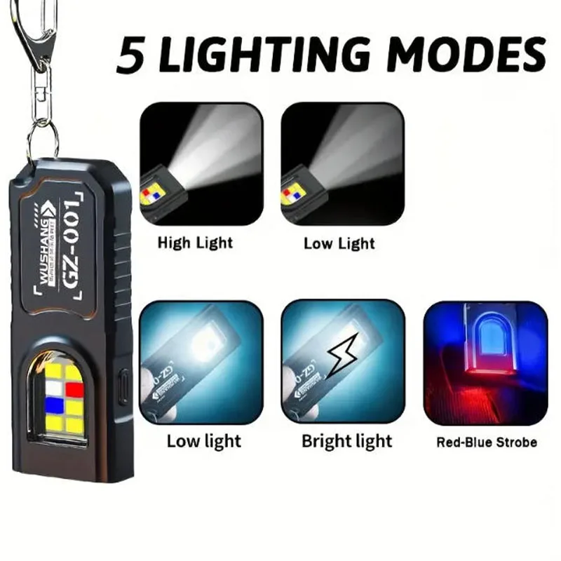 LED Keychain Flashlight Type C - Fishing Kit Compact ulasan dan harga