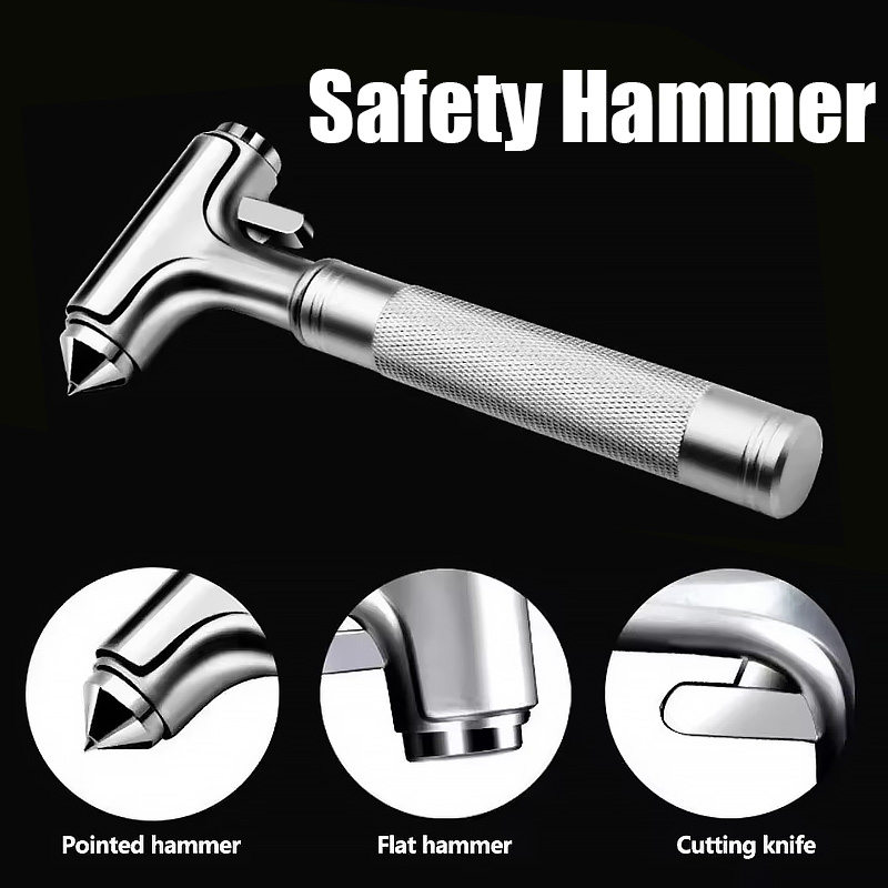 Car Safety Hammer Car Window B - Rescue Rope Throw ulasan dan harga