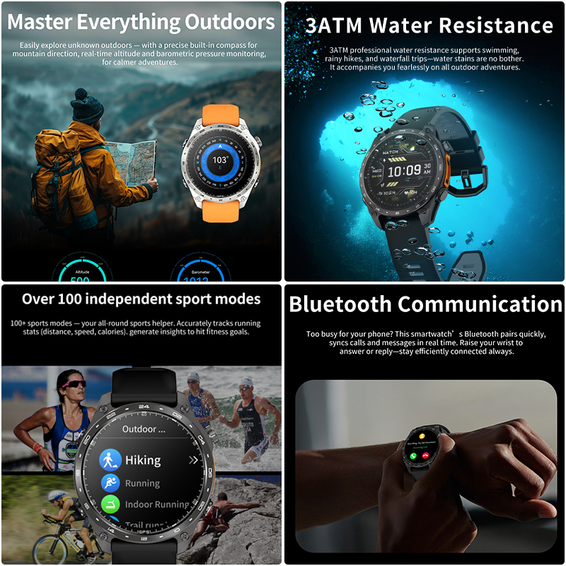 HD300 Pro Men Smart Watch AMOL - Compass Lensatic ulasan dan harga