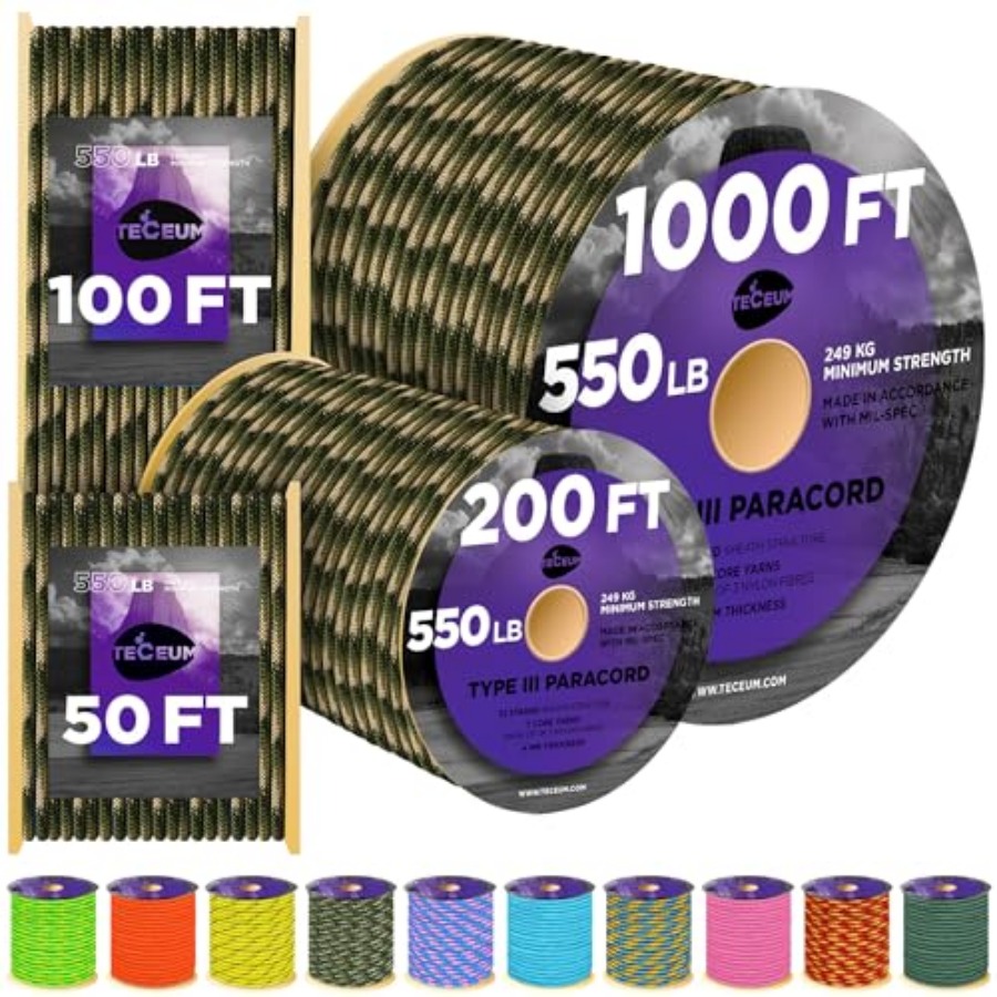 Reflective Paracord Rope 1000  - Para Cord 1000Ft ulasan dan harga