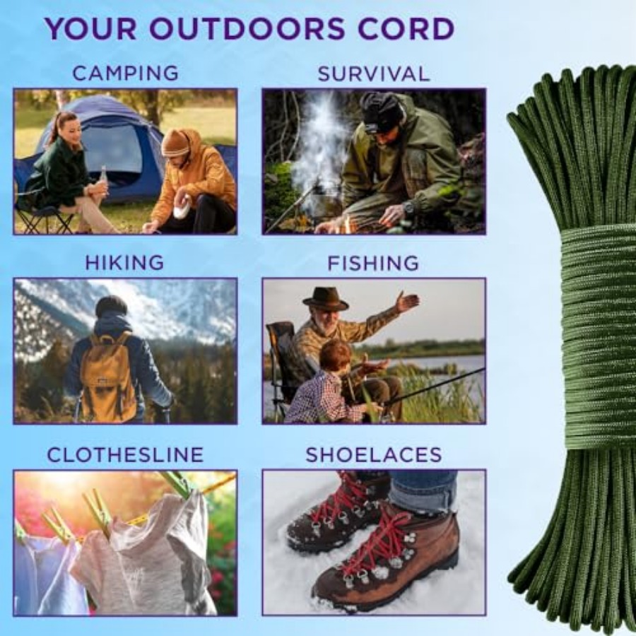 Reflective Paracord Rope 1000  - Para Cord 1000Ft ulasan dan harga