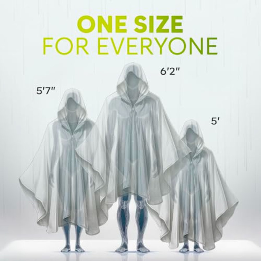Disposable Rain Ponchos for Ad - Emergency Poncho Rain ulasan dan harga