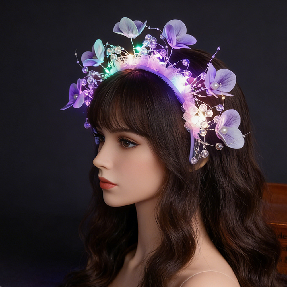 Glowing Flower Butterfly Headb - Sos Light Strobe ulasan dan harga