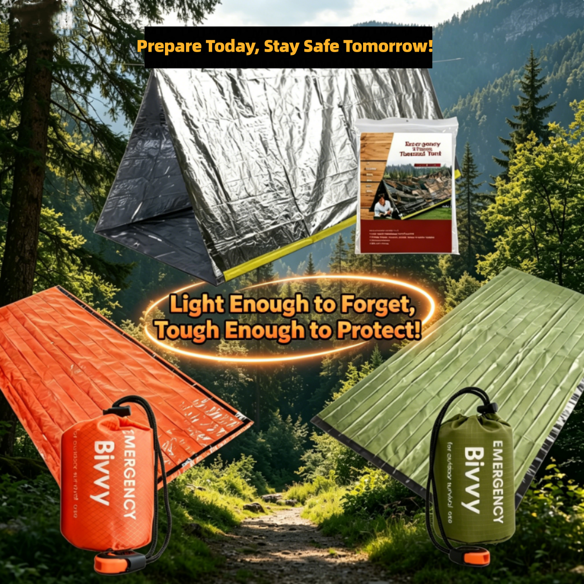 Compact Emergency Thermal Tent - Emergency Mylar Tent ulasan dan harga