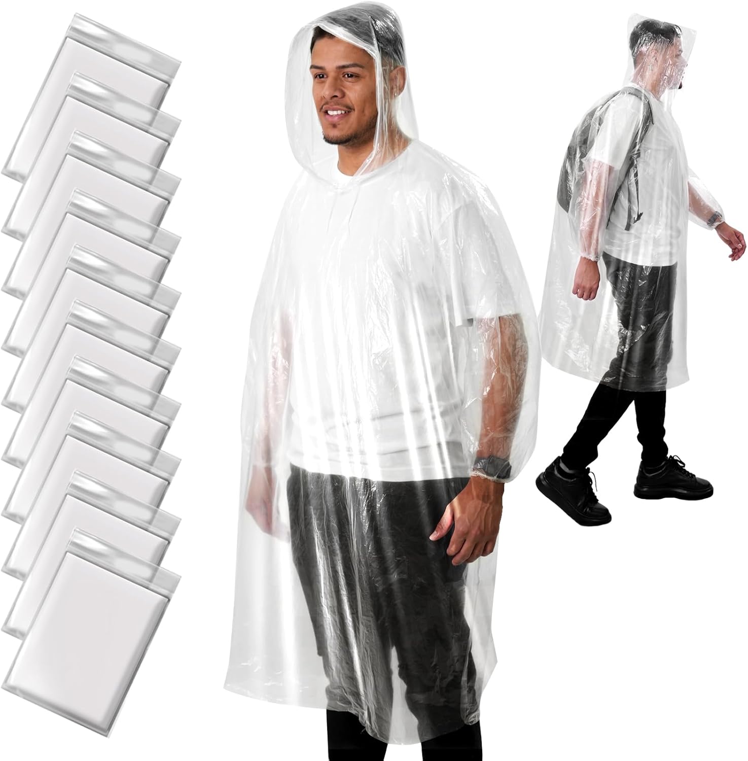 Disposable Rain Poncho for Adu - Emergency Poncho Rain ulasan dan harga