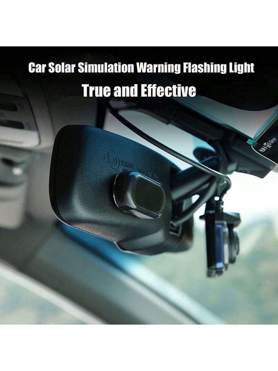 1PCS Black Shell Fake Solar Po - Sos Light Strobe ulasan dan harga