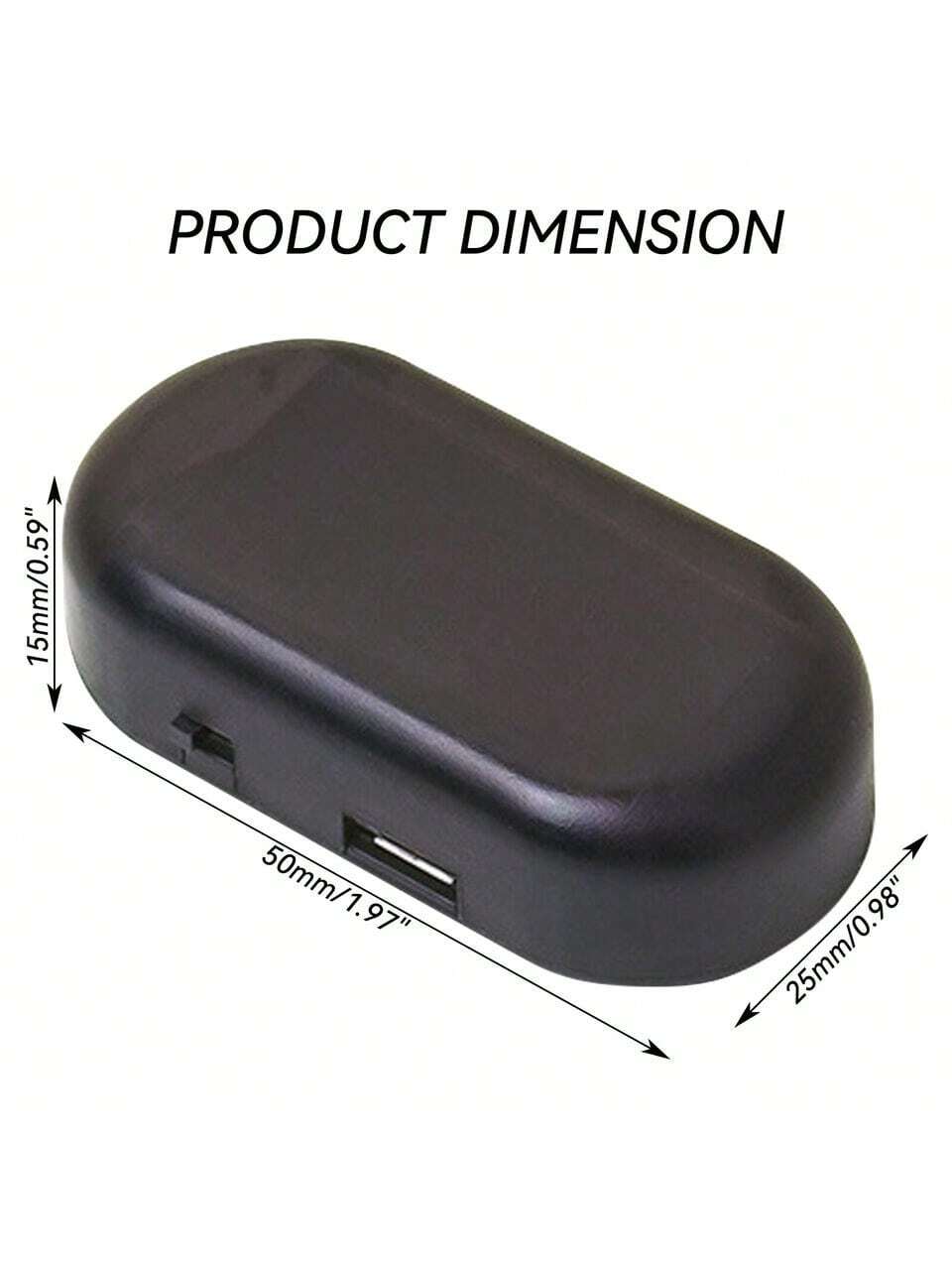 1PCS Black Shell Fake Solar Po - Sos Light Strobe ulasan dan harga