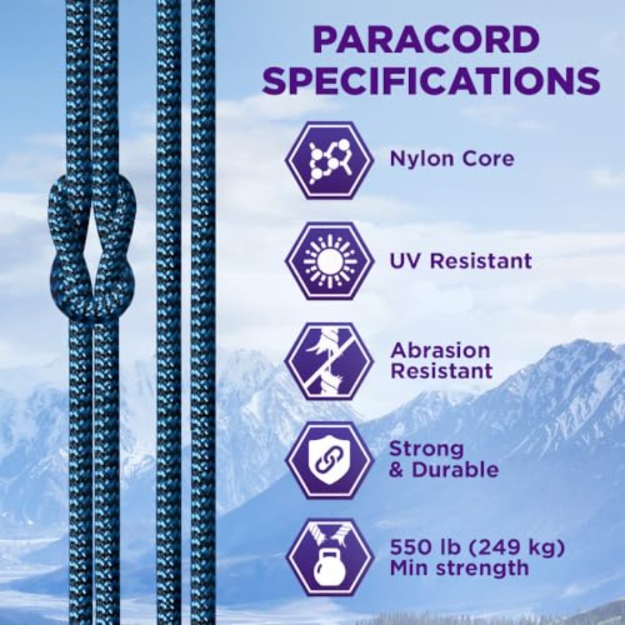 Reflective Paracord Rope 1000  - Para Cord 1000Ft ulasan dan harga