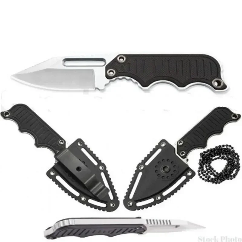 Mini Fixed Neck Knife G10 Hand - Bushcraft Knife Fixed ulasan dan harga